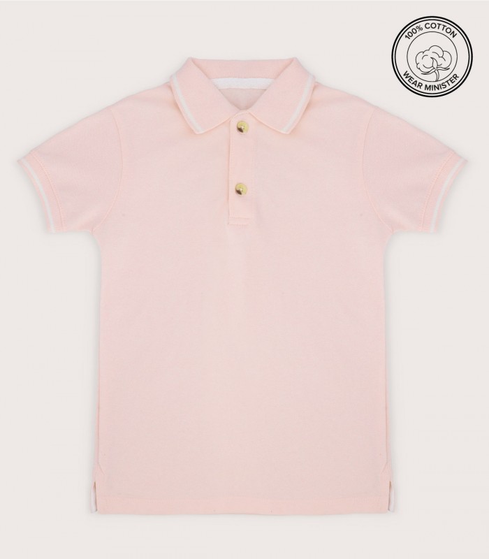 Kids Polo shirt Soft Pink