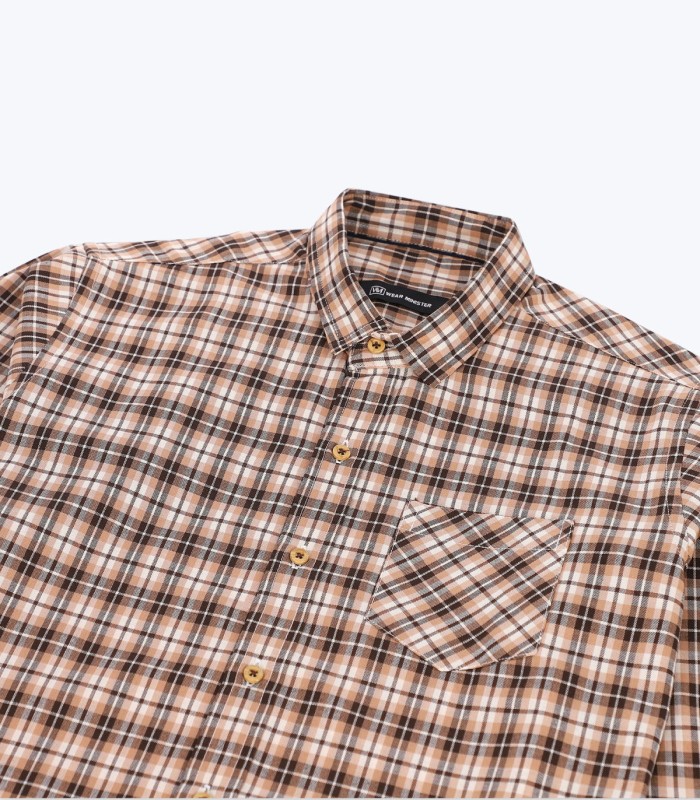 Kids Brown Check Shirt