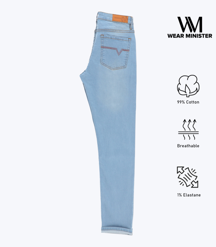 Sky Light Blue Denim
